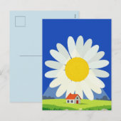 Chrysantheme Feiertagspostkarte (Vorne/Hinten)