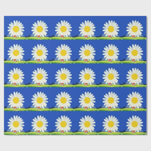 Chrysantheme Geschenkpapier (Flach)