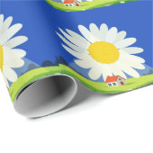 Chrysantheme Geschenkpapier (Rolleneckpunkt)