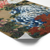 Chrysantheme, Hokusai Poster (Ecke)