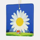 Chrysantheme Keramikornament (Links)