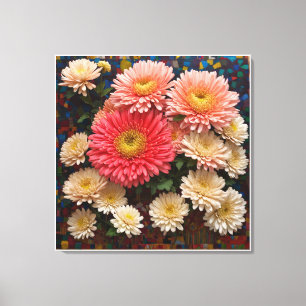chrysantheme leinwanddruck