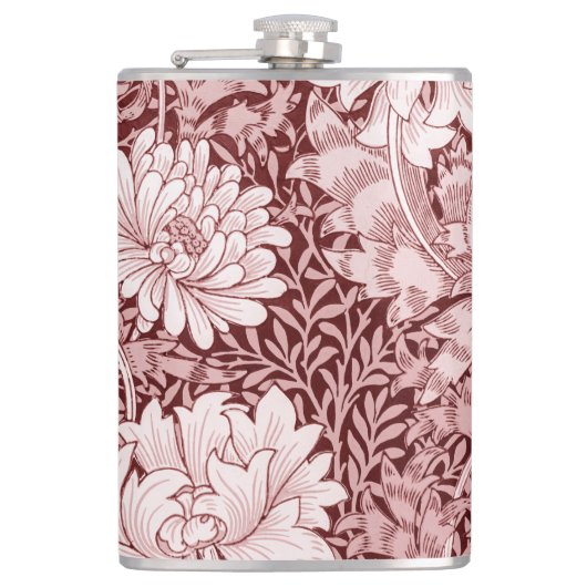 Chrysantheme Maroon, William Morris Flachmann (Vorderseite)