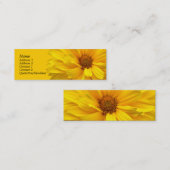 Chrysantheme Mini Visitenkarte (Vorne/Hinten)