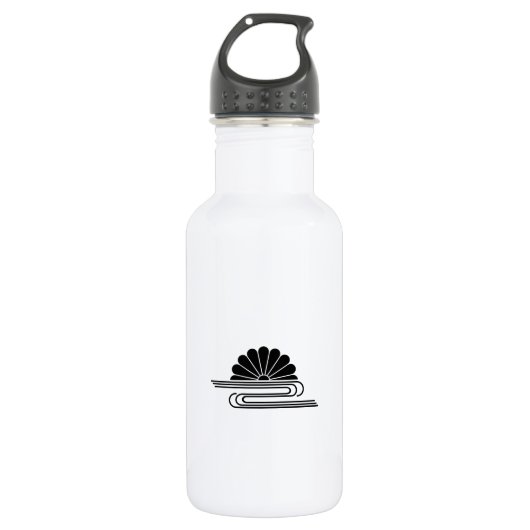 Chrysantheme mit Wasser Trinkflasche (Vorderseite)
