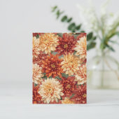 Chrysantheme Postkarte (Stehend Vorderseite)