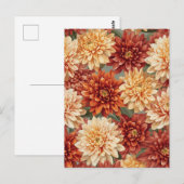 Chrysantheme Postkarte (Vorne/Hinten)