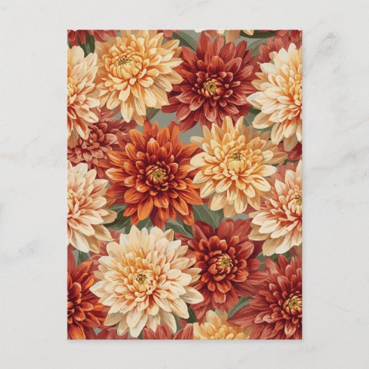 Chrysantheme Postkarte (Vorderseite)