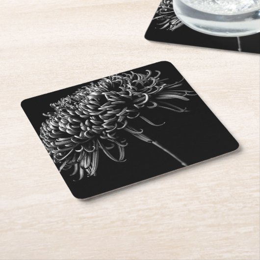 Chrysantheme Rechteckiger Pappuntersetzer (angewinkelt)