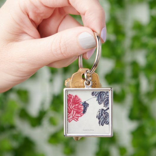 Chrysantheme Schlüsselanhänger (Hand)