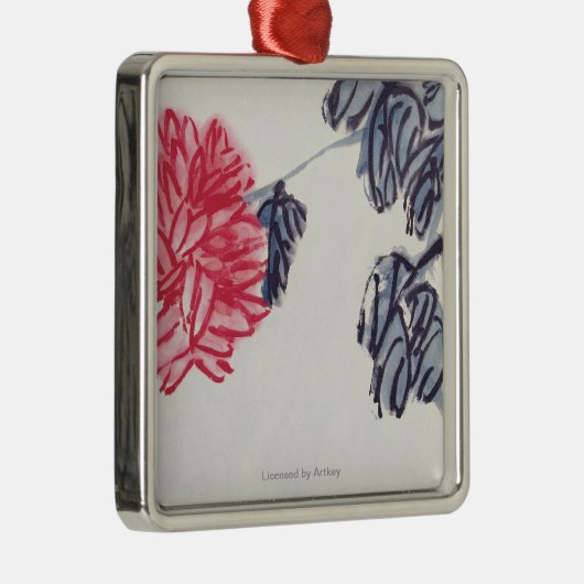 Chrysantheme Silbernes Ornament (Rechts)