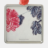 Chrysantheme Silbernes Ornament (Vorne)