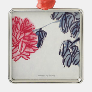 Chrysantheme Silbernes Ornament