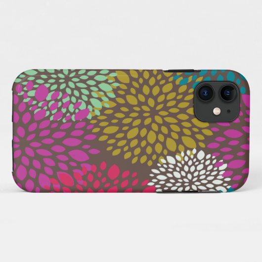 Chrysantheme-Spritzen Case-Mate iPhone Hülle (Rückseite (Horizontal))