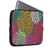 Chrysantheme-Spritzen Laptopschutzhülle (Vorne Rechts)