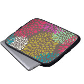 Chrysantheme-Spritzen Laptopschutzhülle (Vorne Knopf)