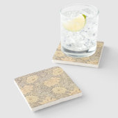 "Chrysantheme" Tapetenentwurf, 1876 Steinuntersetzer (Seitenansicht)