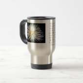 Chrysantheme-Tasse Ralph Waldo Emerson Reisebecher (Vorderseite Links)