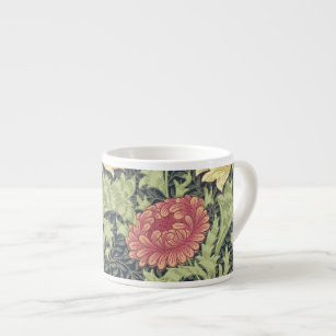Chrysantheme-Vintage Blumenkunst Williams Morris Espressotasse