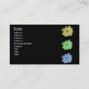 Chrysantheme Visitenkarte