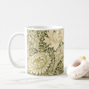 Chrysantheme von William Morris, Vintage-Kunst Kaffeetasse