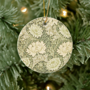 Chrysantheme von William Morris, Vintage Kunst Keramik Ornament