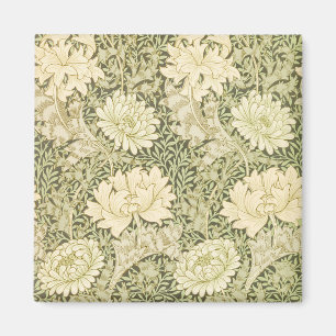 Chrysantheme von William Morris, Vintage-Kunst Magnet