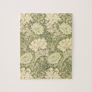 Chrysantheme von William Morris, Vintage-Kunst Puzzle
