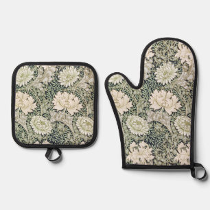 Chrysantheme, William Morris Ofenhandschuh & Topflappen-Set