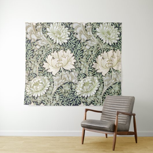 Chrysantheme, William Morris Wandteppich (Beispiel (Horizontal))