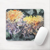 Chrysanthememama-Blumen Watercolormalerei Mousepad (Mit Mouse)
