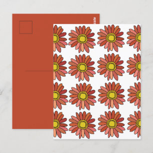 Chrysanthemen-Blume Floral Chrysantheme Postkarte