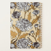 Chrysanthemen-Blumen nahtloses Muster Planer (Rückseite)