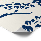 Chrysanthemen-Blumenmuster William Morris Poster (Ecke)