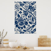 Chrysanthemen-Blumenmuster William Morris Poster (Küche)
