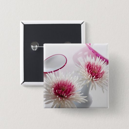 Chrysanthemen Button (Vorne & Hinten)