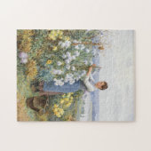 Chrysanthemen | Daniel Ridgway Knight Puzzle (Horizontal)