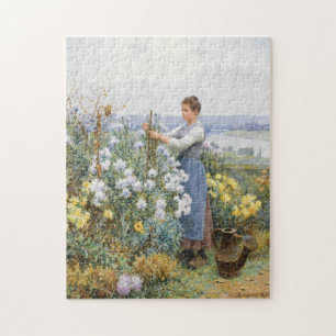 Chrysanthemen   Daniel Ridgway Knight Puzzle