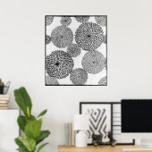 Chrysanthemen der japanischen Schule Poster (Heimbüro)