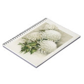Chrysanthemen - Elegant Vintag Notizblock (Linke Seite)