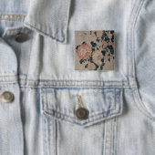 Chrysanthemen (Farbewoodblock) Button (Beispiel)