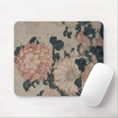 Chrysanthemen (Farbewoodblock) Mousepad (Mit Mouse)
