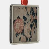 Chrysanthemen (Farbewoodblock) Ornament Aus Metall (Rechts)