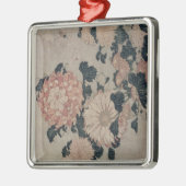 Chrysanthemen (Farbewoodblock) Ornament Aus Metall (Links)