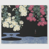 Chrysanthemen, fließendes Wasser, japanisches Blut Geschenkpapier (Flach)