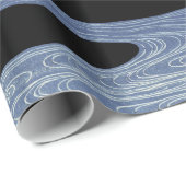 Chrysanthemen, fließendes Wasser, japanisches Blut Geschenkpapier (Rolleneckpunkt)