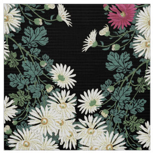 Chrysanthemen, fließendes Wasser, Zen japanischer Stoff