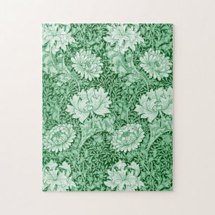 Chrysanthemen Grün, William Morris Puzzle