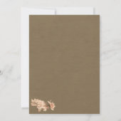 Chrysanthemen in einer Flasche Einladung zur Hochz (Rückseite)