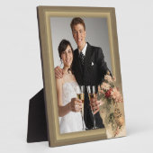 Chrysanthemen in einer Flasche Fotoplatte (Seite)